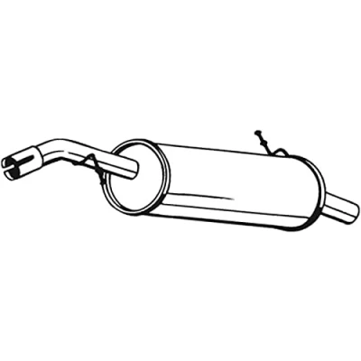 Abbildung von BOSAL 135 579 Endschalldämpfer CITROËN: C3 I Hatchback, C2 PEUGEOT: 1007 Hatchback
