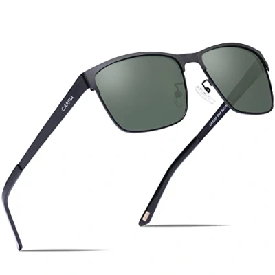 Abbildung von CARFIA Polarisierte Herren Sonnenbrille Metallrahmen UV 400 Fahrerbrille Sportbrille Kategorie 3