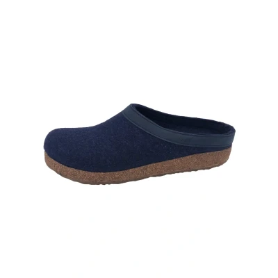 Abbildung von Haflinger Grizzly Torben Pantolette flach, Damen, Größe: 46, Jeans Schuhe