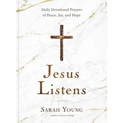 Abbildung von Jesus Listens: Daily Devotional Prayers of Peace, Joy, and Hope (A 365 Day Prayer Book)