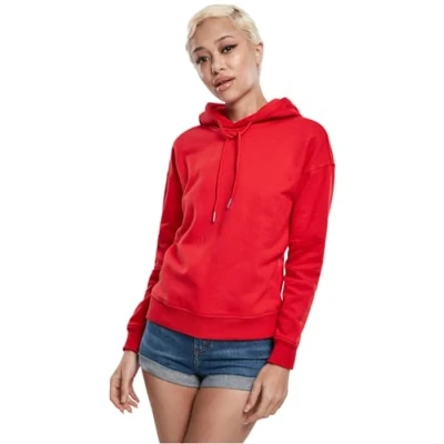 Abbildung von Urban Classics Ladies Hoody Kapuzenpullover, Damen, Größe: XL, Firered