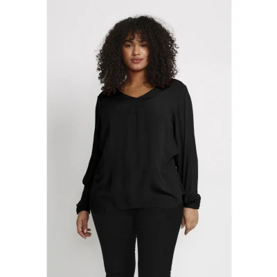 Abbildung von Kaffe Curve Blouse Bluse, Damen, Größe: 44, Black deep