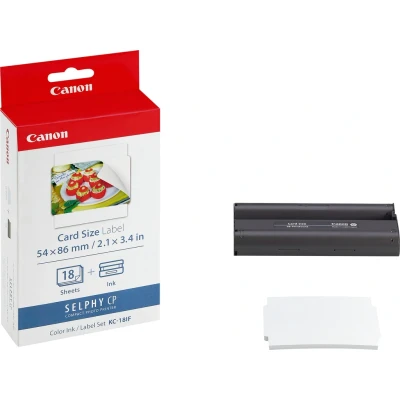 Abbildung von Canon Tintenpatrone »KC 18IF«, (Set), original Farbkartusche 18 + Papier für SELPHY Drucker
