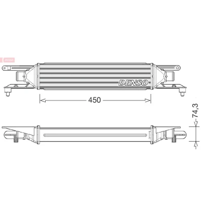 Abbildung von DENSO DIT01007 Ladeluftkühler ALFA ROMEO: MiTo