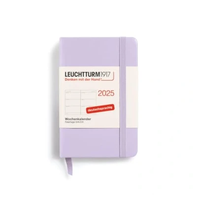Abbildung von LEUCHTTURM1917 370558 Wochenkalender 2025, Mini A7 Hardcover 12 Monats Planer, 80 g, liniert Lilac