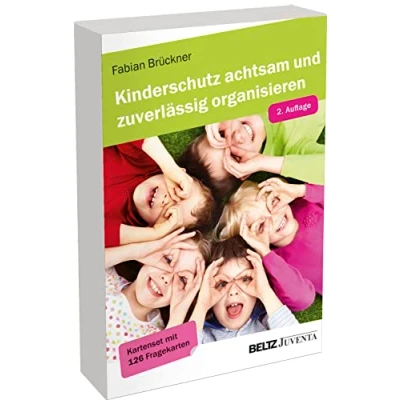 Abbildung von Kinderschutz achtsam und zuverlässig organisieren: Kartenset mit 126 Fragekarten 16 seitigem Booklet