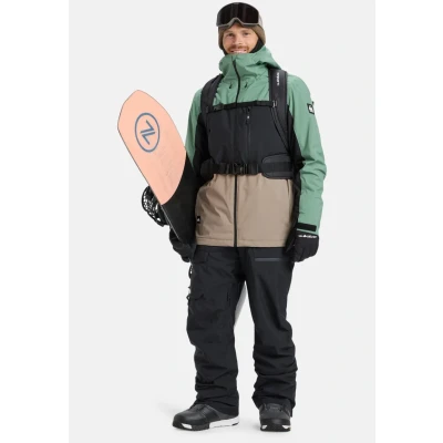 Abbildung von Quiksilver Sycamore 20K Funktionelle Snowboardjacke, Herren, Größe: Small, Green grey black