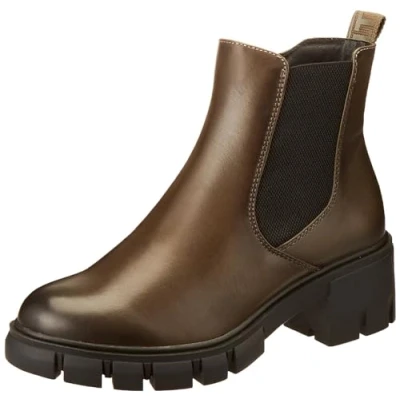 Abbildung von Tamaris Damen Chelsea Boots Leder; OLIVE/grün; 39 EU