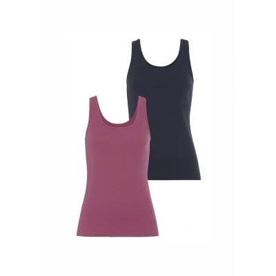 Abbildung von Vivance 2 PACK Unterhemd/shirt, Damen, Größe: 36/38, Beere navy