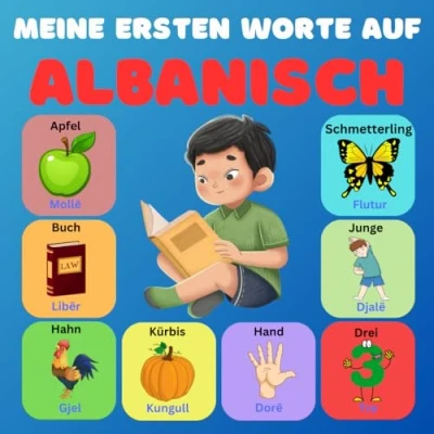 Abbildung von Meine ersten Worte auf Albanisch: Zweisprachiges Bildwörterbuch Deutsch Albanisch für Kinder und Anfänger, über 100 neue Grundwörter.
