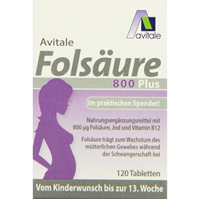 Abbildung von Folsäure 800 Plus B12+jod Tabletten