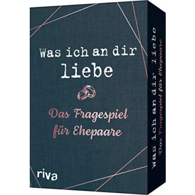 Abbildung von Was ich an dir liebe Das Fragespiel für Ehepaare: Tiefgründige und unterhaltsame Fragen eine glückliche Beziehung. perfekte Geschenk Hochzeiten Jahrestage