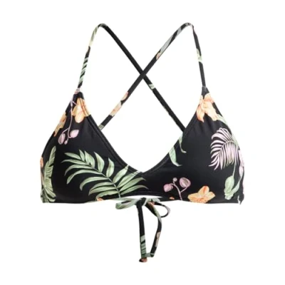 Abbildung von Roxy Classics Athletic Bikinitop, Damen, Größe: XL, Anthracite island escape