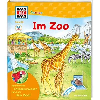 Abbildung von WAS IST Junior Band 22. im Zoo: Welche Tiere leben Zoo? fressen die Eisbären? Wer nachts wach? (WAS Sachbuch, 22)