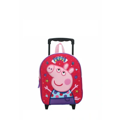Abbildung von Peppa Wutz 3D Trolley Reisekoffer Friends Around Town, Rosa