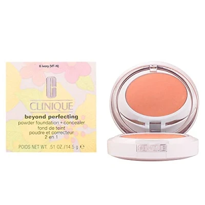 Abbildung von Clinique Beyond Perfecting Powder Foundation and Concealer 06 Ivory 14,5 g