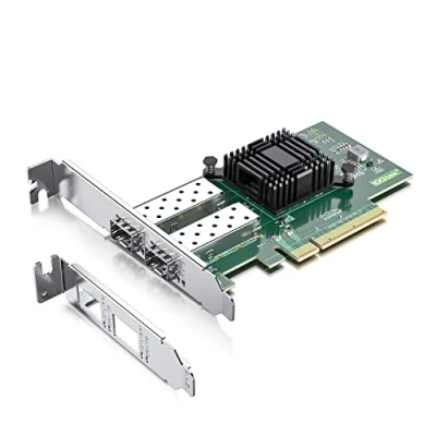 Abbildung von 10Gtek 10Gb PCI E NIC Netzwerkkarte für Intel X520 DA2(Intel E10G42BTDA), mit 82599ES Controller, Dual SFP+ Port, Express Ethernet LAN Adapter Support Windows Server/Linux/VMware