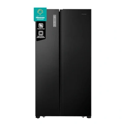 Abbildung von Hisense RS677N4AFC Side by Kühl Gefrier Kombination,179cm, 519 Liter Gesamtkapazität, EEK: C, LED Beleuchtung, Multi Air Flow, Inverter Kompressor, Touch Display, schwarz