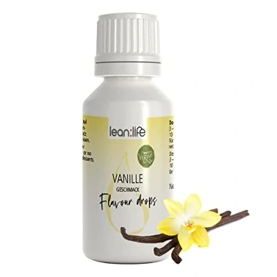 Abbildung von Lean:Life Flavour Drops 30 ml Vanille Aroma Tropfen für Lebensmittel zuckerfrei und kalorienarm