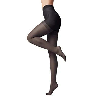 Abbildung von Conte elegant modellierende Damenstrumpfhose mit Push up Effekt X PRESS 40 DEN Formende Feinstrumpfhose Damen Strumpfhose Einfarbig Farbe Schwarz Größe 2