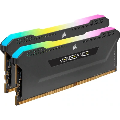 Abbildung von Corsair Vengeance CMH32GX4M2D3600C18 RGB Pro SL Arbeitsspeicher (32 GB (2 x 16 GB), DDR4 3600 (PC4 28800) C18, 1,35 V) Schwarz