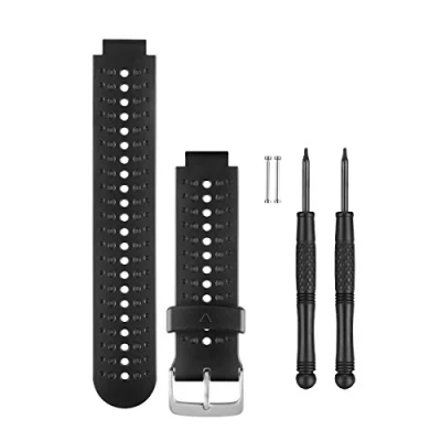 Abbildung von Garmin Wechselarmband für Forerunner 230/235/630 schwarz/grau, One Size
