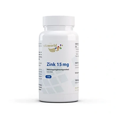 Abbildung von Vita World Zink 15mg 100 Kapseln Apotheken Herstellung
