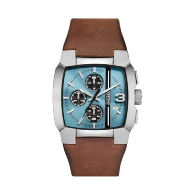 Abbildung von Diesel Herren Analog Quarz Uhr mit Leder Armband DZ4675