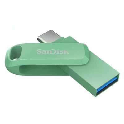 Abbildung von SanDisk Ultra Dual Drive Go USB Type C 128 GB (Android Smartphone Speicher, Anschluss, 400 MB/s Lesegeschwindigkeit, Nutzung als Schlüsselanhänger möglich) Absinth Grün