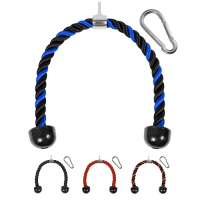 Abbildung von Yes4All GP9B Trizepsseil, 91.4 cm, Blau/Schwarz
