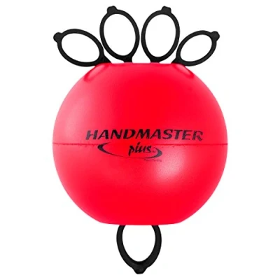 Abbildung von Sport Tec Handmaster Plus Handtrainer Fingertrainer Unterarmtrainer, mittel, ROT