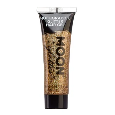 Abbildung von Moon Glitter Holografisches Glitzer Haargel 20ml Roségold