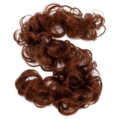 Abbildung von CAISHA XXL Haarteil Haargummi Hochsteckfrisuren Voluminös Gelockt Unordentlich Dutt Kupferrot HW20
