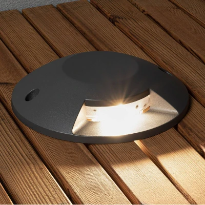Abbildung von Konstsmide Bodenaufbaustrahler 7880 370 Outdoor Bodeneinbaustrahler LED 5W Oberflächenmontage anthrazit, grau