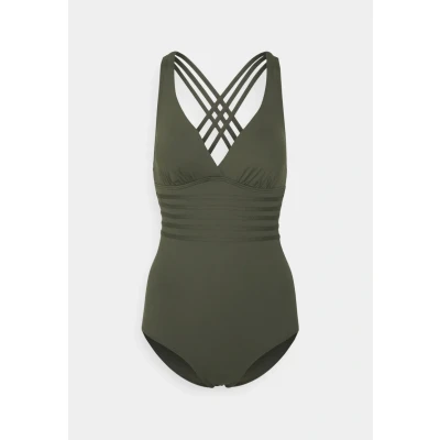 Abbildung von Lascana Swimsuit Cross Badeanzug, Damen, Größe: 36xB, Olive