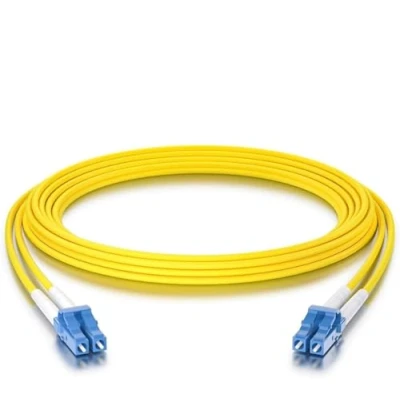Abbildung von 10Gtek LC zu OS2 Singlemode Duplex 1 Meter, LWL Glasfaser Patchkabel Fibre Optic Patch Cable 9/125μm LSZH für SMF SFP SFP+ Transceiver, Yellow
