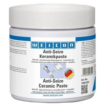 Abbildung von WEICON Anti Seize Keramikpaste 450 g, metallfreie Montagepaste gegen Korrosion, Festfressen und Verschleiß