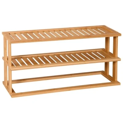 Abbildung von Kesper Küchenregal, Material: Bambus, Metall, Maße: 55 x 13,5 15 cm, Farbe: Braun, Schwarz 58807