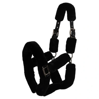 Abbildung von ANKY Halfter Fluffy Schwarz/Schwarz Warmblut