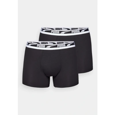 Abbildung von PUMA Herren Multi Logo Boxer, Black, M (2er Pack)