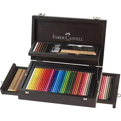 Abbildung von Faber Castell 110085 125er A&amp;G Collection Koffer Polychromos Künstlerfarbstifte, Albrecht Dürer &amp; Zubehör
