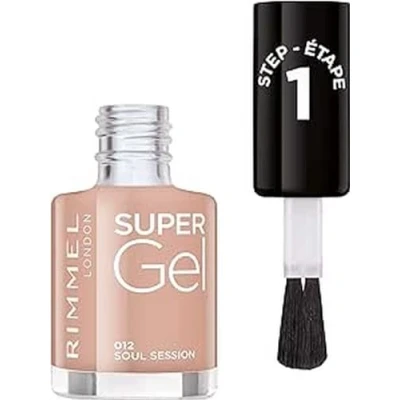 Abbildung von Rimmel London Super Gel von Kate Moss Nagellack Duo Pack, Schatten 12, Soul Session, nude