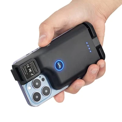 Abbildung von Tera Barcode Scanner Tragbarer Rückclip Wireless Drahtlos mit Bluetooth 1D 2D QR Leser Bildscan für Smartphone, Kompatibel Android und iOS, Modell 0013