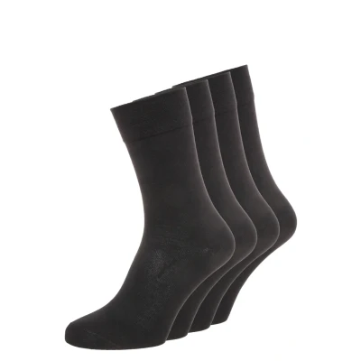 Abbildung von Camano Herren 3512 Ca Soft Bio Cotton 4 Paar Socken, Schwarz (Black 05), (Herstellergröße: 39/42) (4er Pack)
