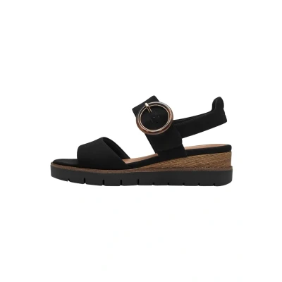 Abbildung von Tamaris Plateausandalette, Damen, Größe: 36, Black uni Schuhe