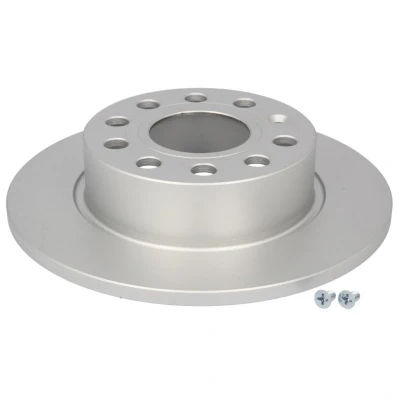 Abbildung von ABE C4W012ABE P Bremsscheibe Hinterachse 255 10 9 voll beschichtet hochgekohlt mit Schrauben VOLKSWAGEN: Golf 6, 7 Variant, 5