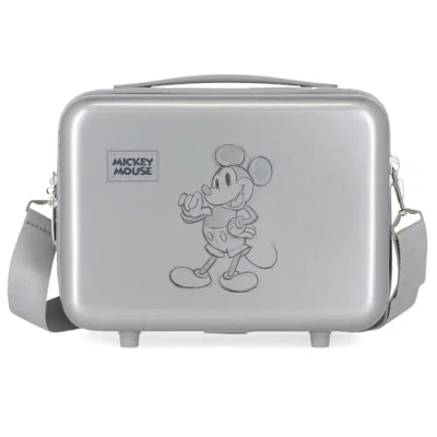 Abbildung von Disney Mickey 101 Anpassbarer Kulturbeutel mit grauem Schultergurt 29 x 21 15 cm starres ABS 9,14 l 0,6 kg