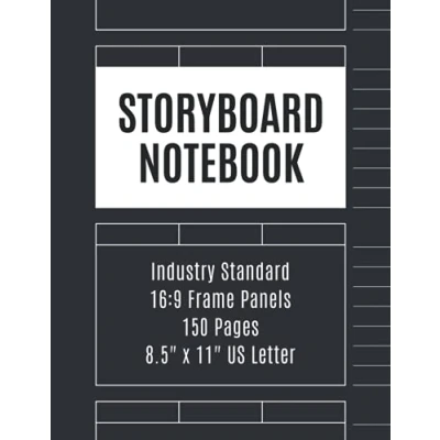 Abbildung von Storyboard Notebook: Storyboarding Sketchbook 16:9 Large Frame Panels 8.5 x 11 Inches 150 Pages