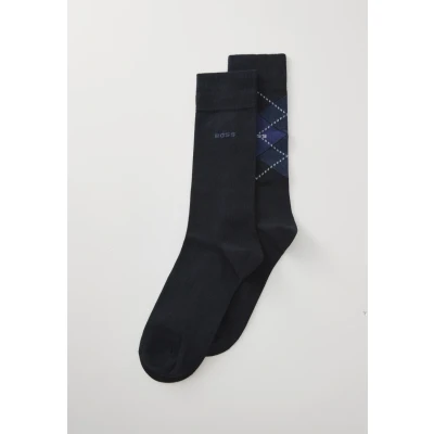 Abbildung von BOSS 2 PACK Argyle Socken, Herren, Größe: 39 42, Dark blue