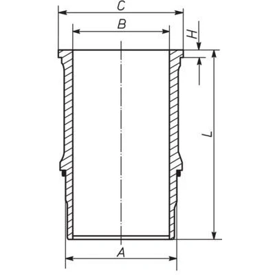 Abbildung von MAHLE ORIGINAL 227 WN 65 01 Zylinderlaufbuchse